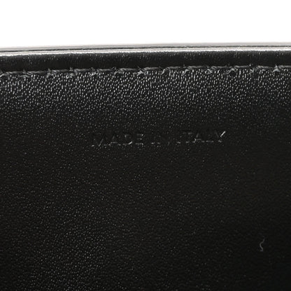 Satinated Calfskin Small 16 Top Handle Bag Black