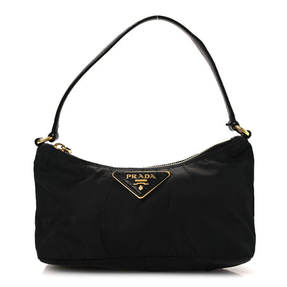 Tessuto Nylon Pochette Bag Black