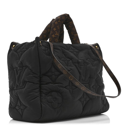 Econyl Monogram Pillow Giant Onthego MM Black