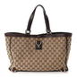 Monogram Large Abbey Tote Dark Brown