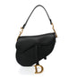 Grained Calfskin Saddle Bag Black
