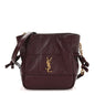 Lambskin Matelasse Monogram Mini Jamie Shoulder Pouch Bag Rouge Cabernet
