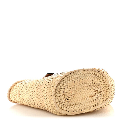 Raffia Basket Tote Bag Natural Tan