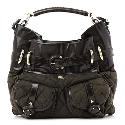 Nylon Quilted Bromley Hobo Brown