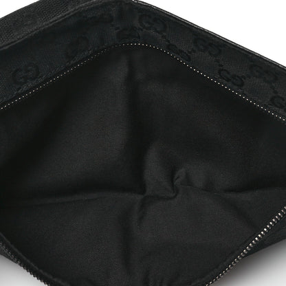 GG Monogram Double Pocket Belt Bag Black