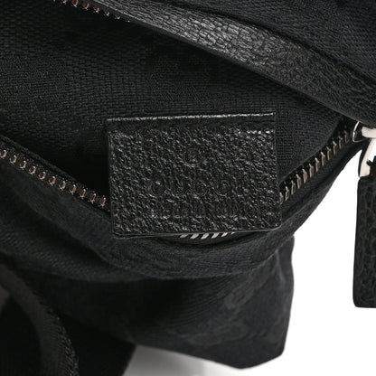 GG Monogram Double Pocket Belt Bag Black