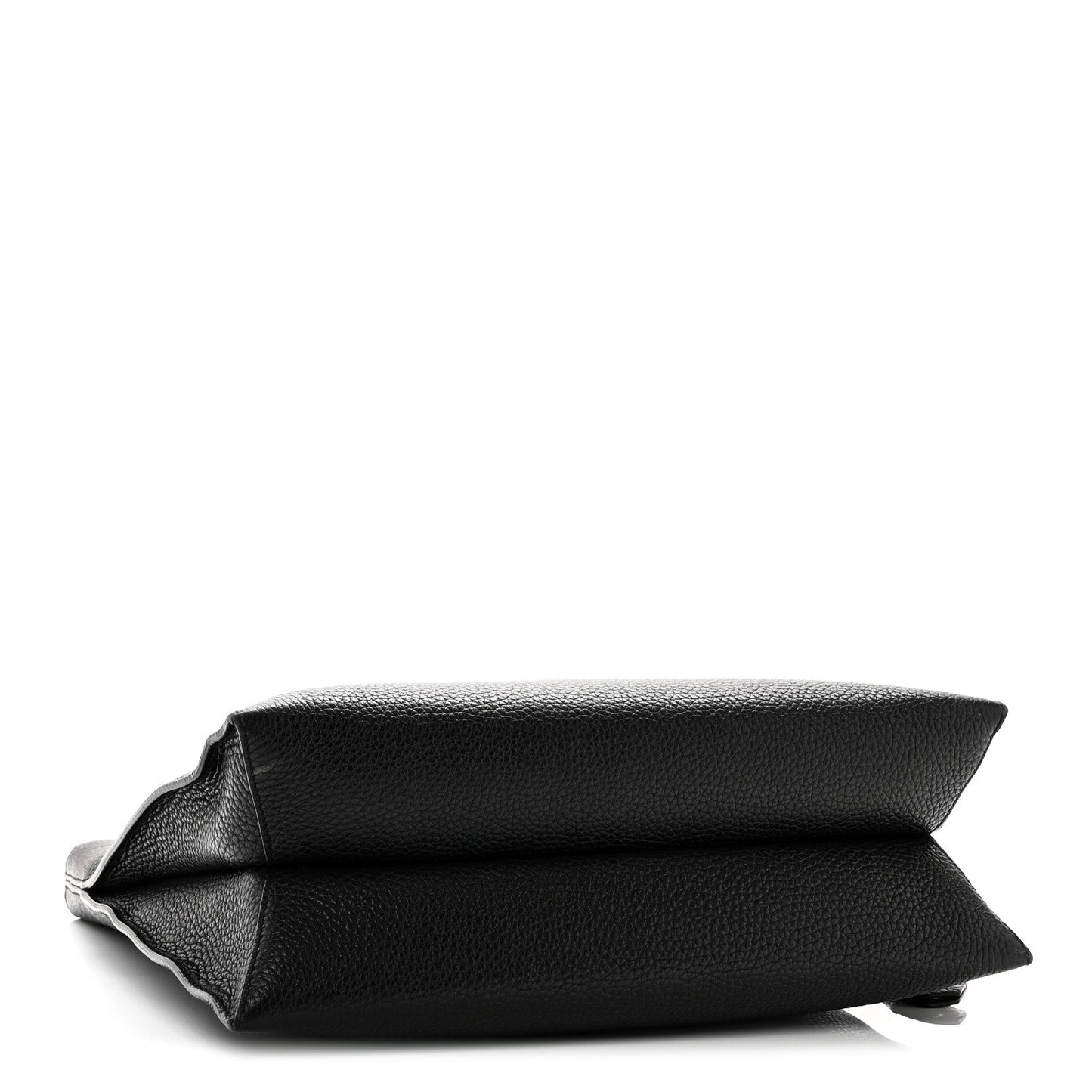 Pebbled Calfskin Small Alix Padlock Zip Hobo Bag Black