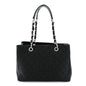 Caviar Quilted Grand Shopping Tote GST Black