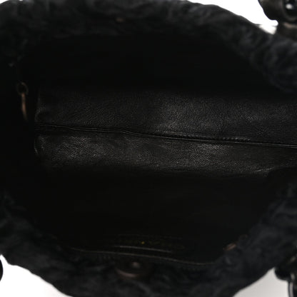 Persian Lamb Fur Tote Black