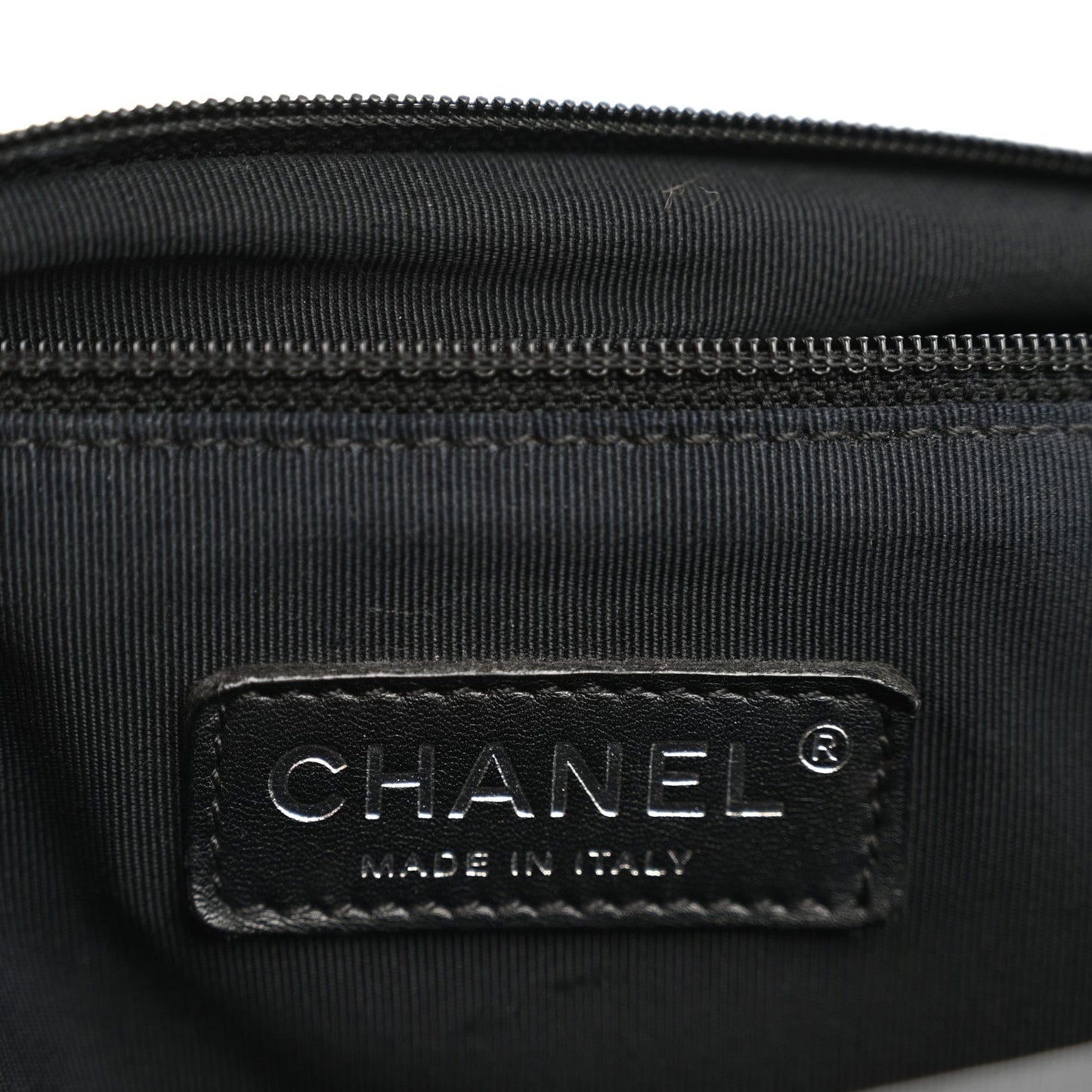 Patent Quilted Large Boy Flap Black