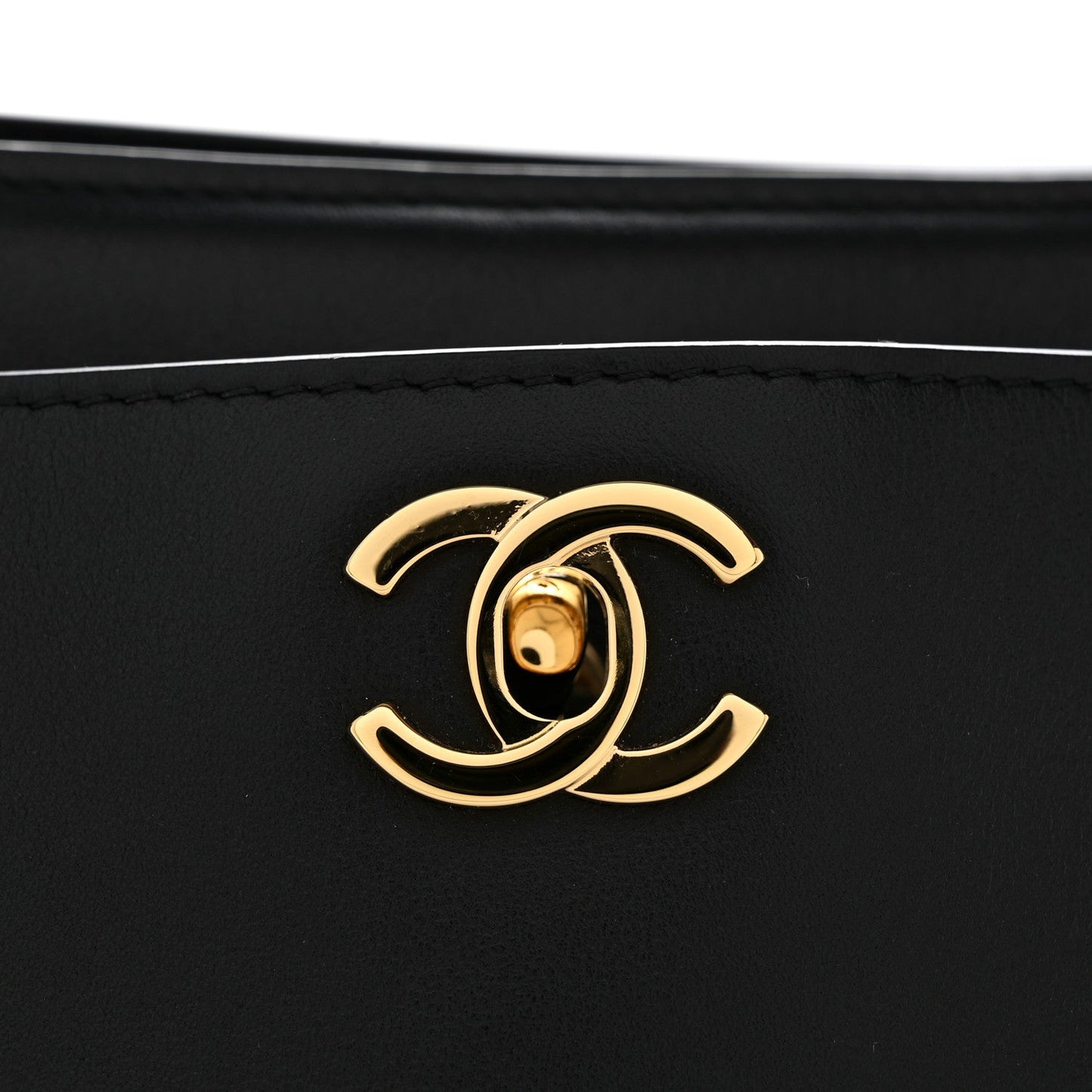 Calfskin Archetype Small Shopping Tote Black