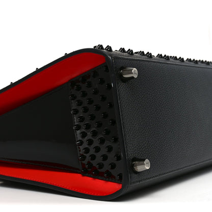Calfskin Spikes Loubinthesky Medium Paloma Black