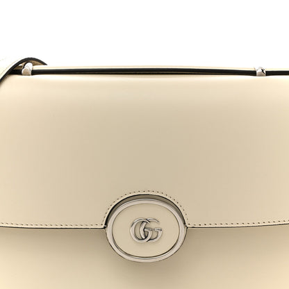 Senna Calfskin Petite GG Top Handle Shoulder Bag Mystic White