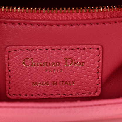 Lizard Mini Lady Dior Pink