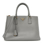 Saffiano Medium Galleria Double Zip Tote Marmo