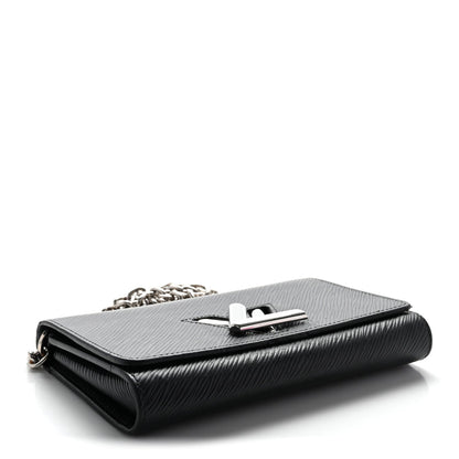 Epi Twist Chain Wallet Black