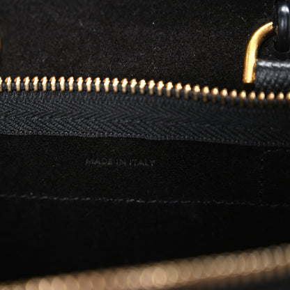 Grained Calfskin Nano Belt Bag Black