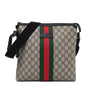GG Supreme Monogram Web Messenger Bag Black