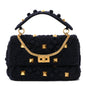 Cashmere Large Roman Stud Shoulder Bag Marine