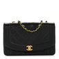 Lambskin Quilted Medium Single Flap Black