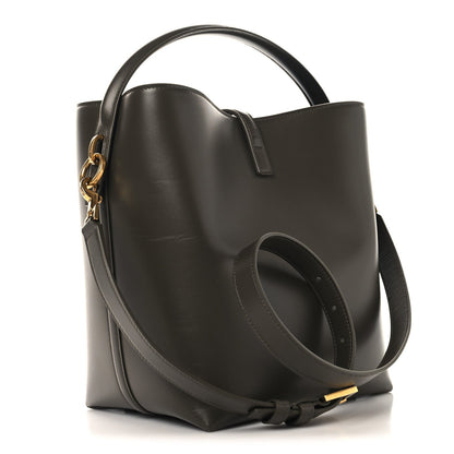Shiny Calfskin Le 37 Bucket Bag Deep Musk
