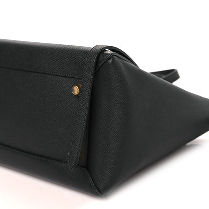 Grained Calfskin Mini Belt Bag Black