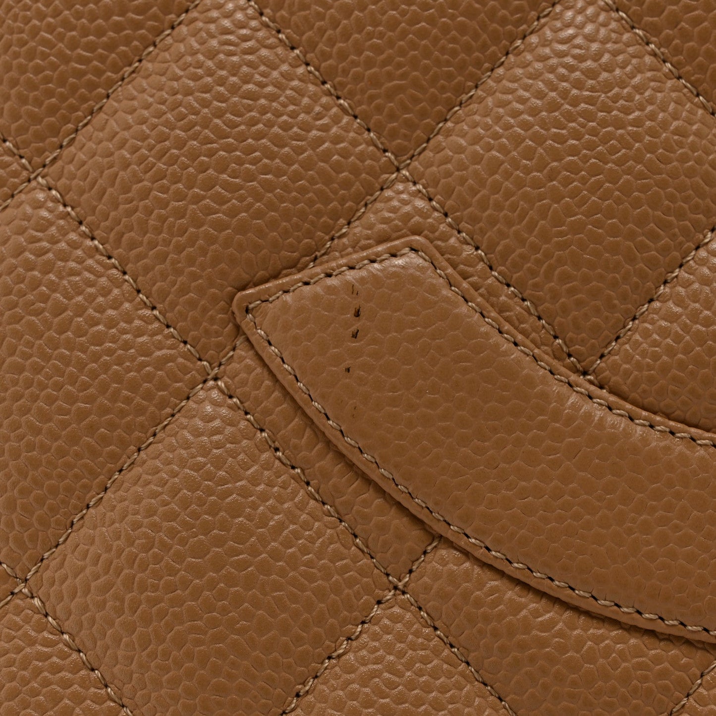 Caviar Quilted Medallion Tote Beige