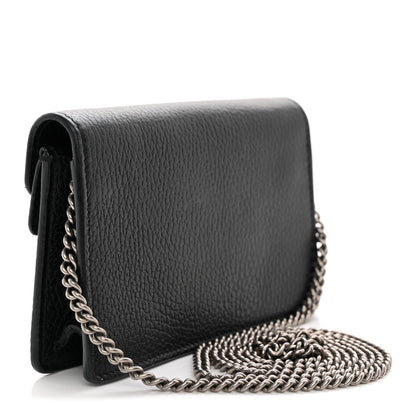Calfskin Super Mini Dionysus Shoulder Bag Black
