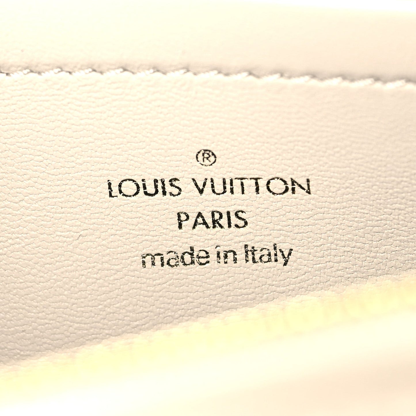 Lambskin Embossed Monogram Pochette Coussin Crossbody Creme