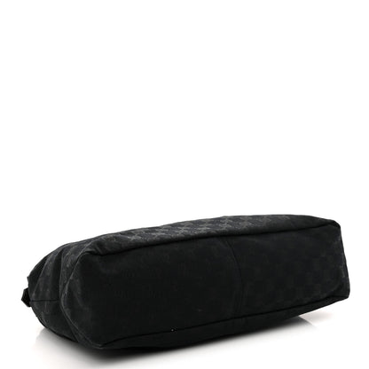 Monogram Medium Horsebit Chain Hobo Black