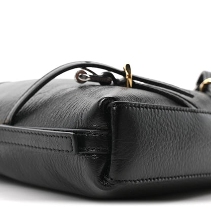 Tumbled Calfskin Nano Voyou Bag Black