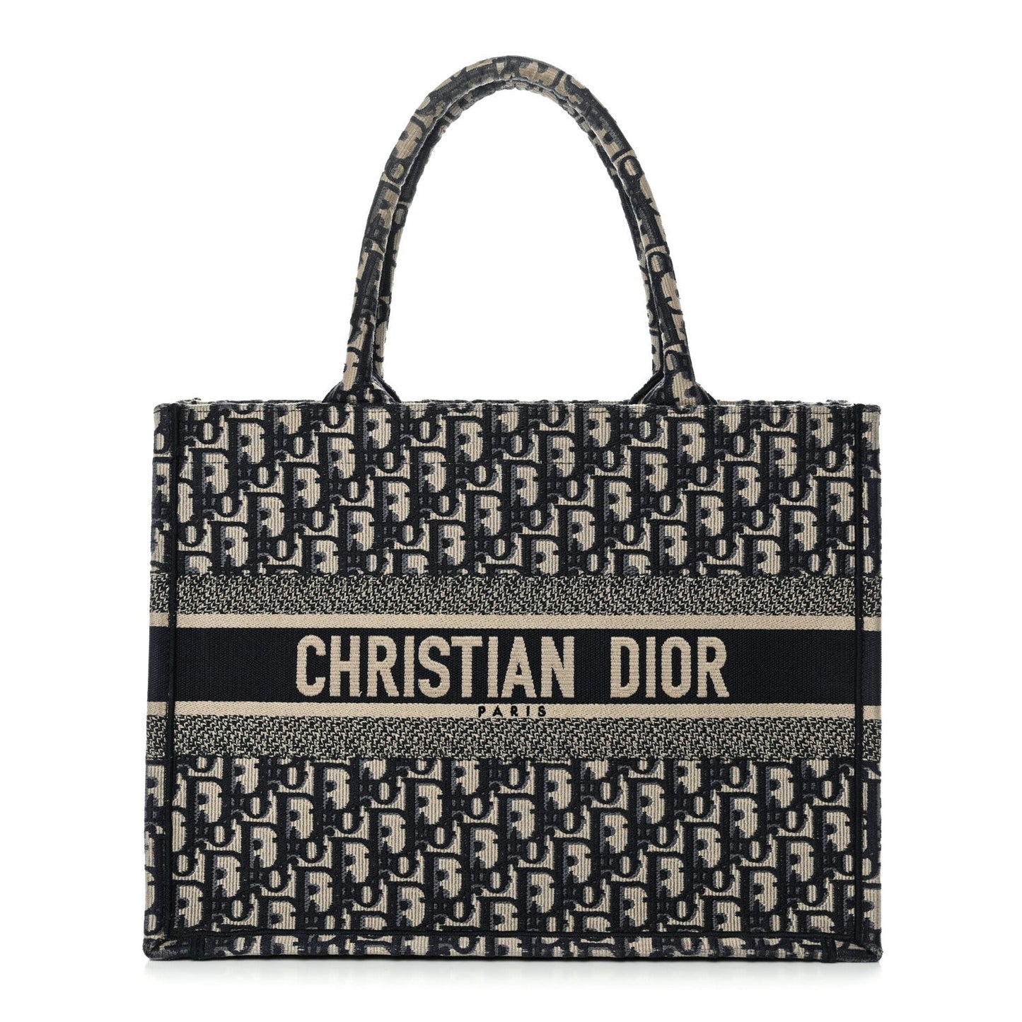 Oblique Medium Book Tote Blue Multicolor