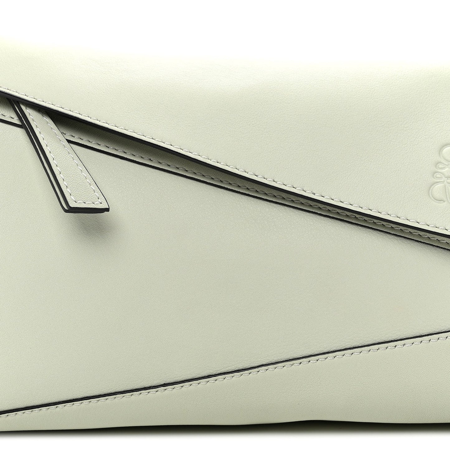 Calfskin Puzzle Hobo Light Celadon
