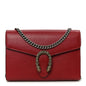 Calfskin Mini Dionysus Chain Wallet Hibiscus Red