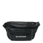 Smooth Calfskin Logo Large Everyday Beltpack Black White
