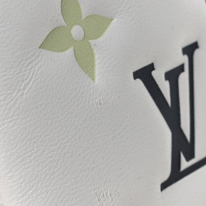 LV x TM Lambskin Embossed Monogram Coussin PM White Multicolor