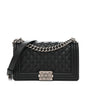Caviar Quilted Medium Boy Flap Black