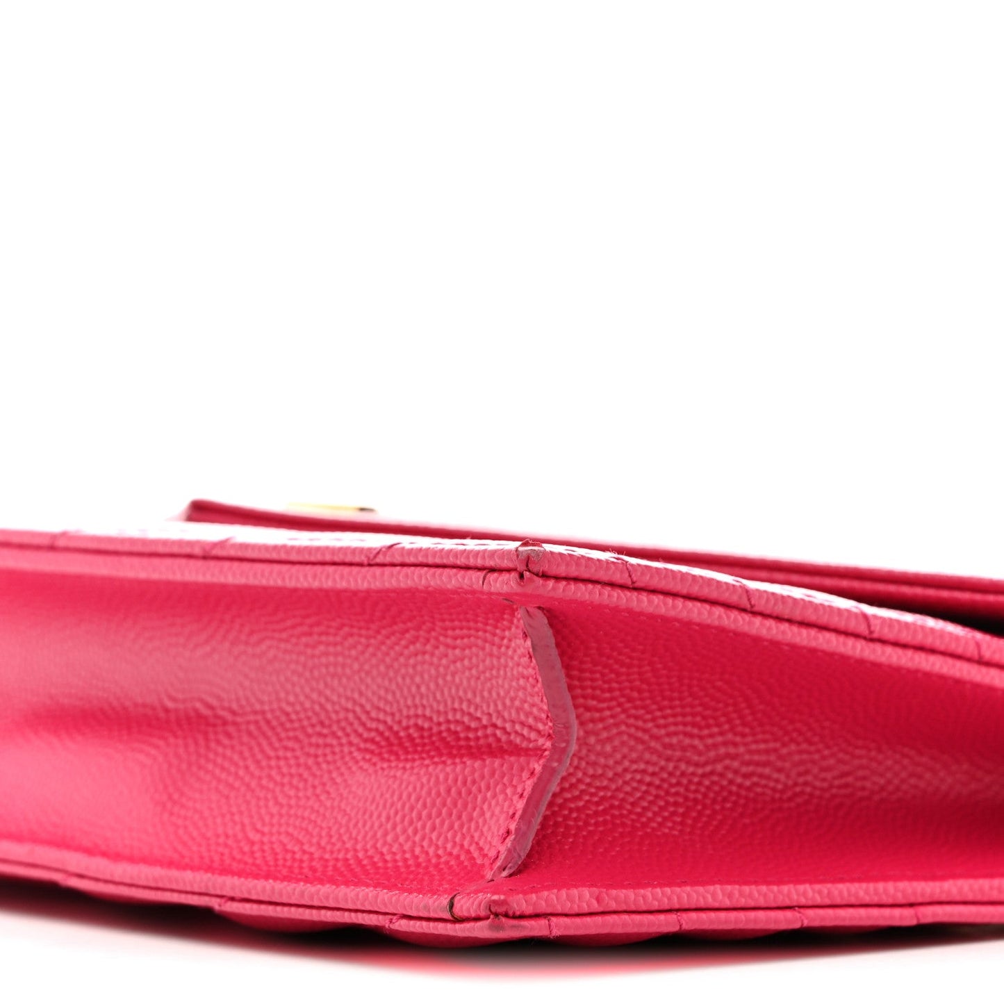Grain De Poudre Matelasse Chevron Monogram Envelope Chain Wallet Bubblegum