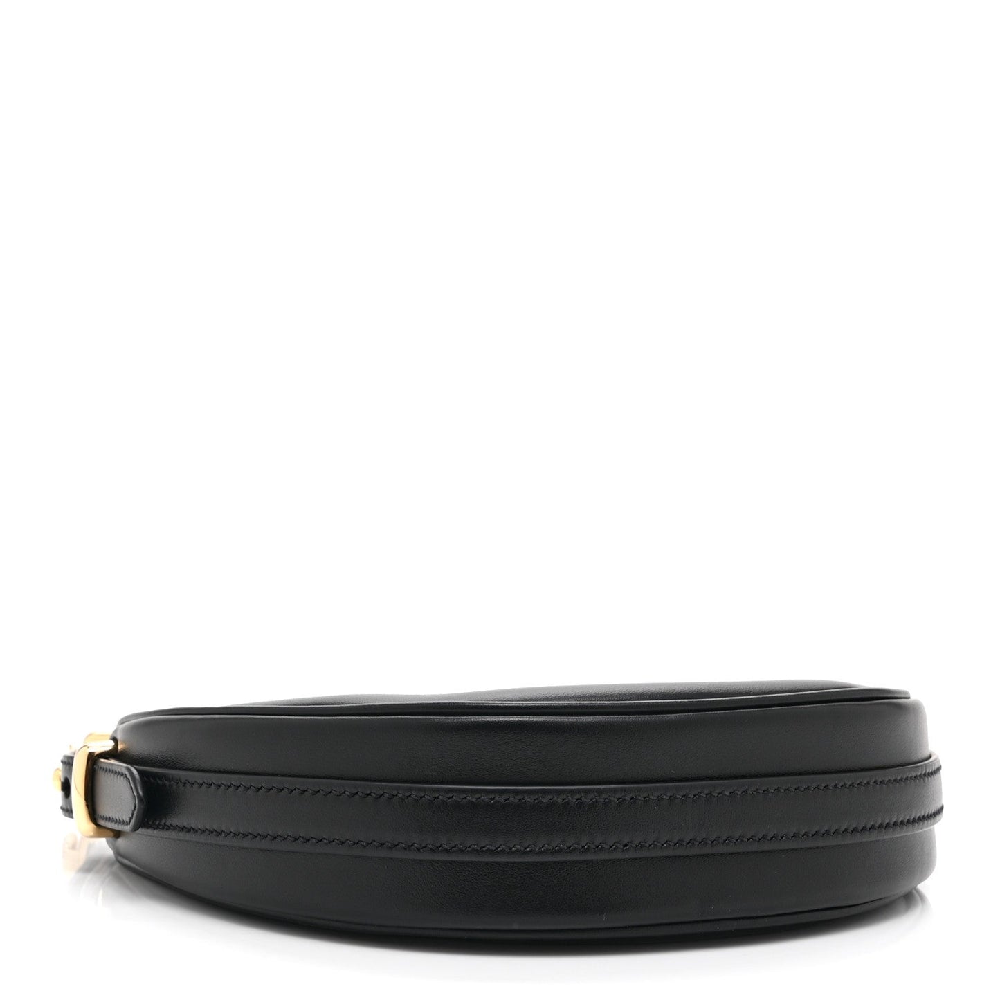 Soft Calfskin Mini Arque Shoulder Bag Black
