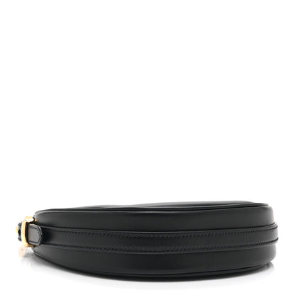 Soft Calfskin Mini Arque Shoulder Bag Black