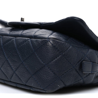 Deerskin Quilted Casual Journey Flap Dark Blue