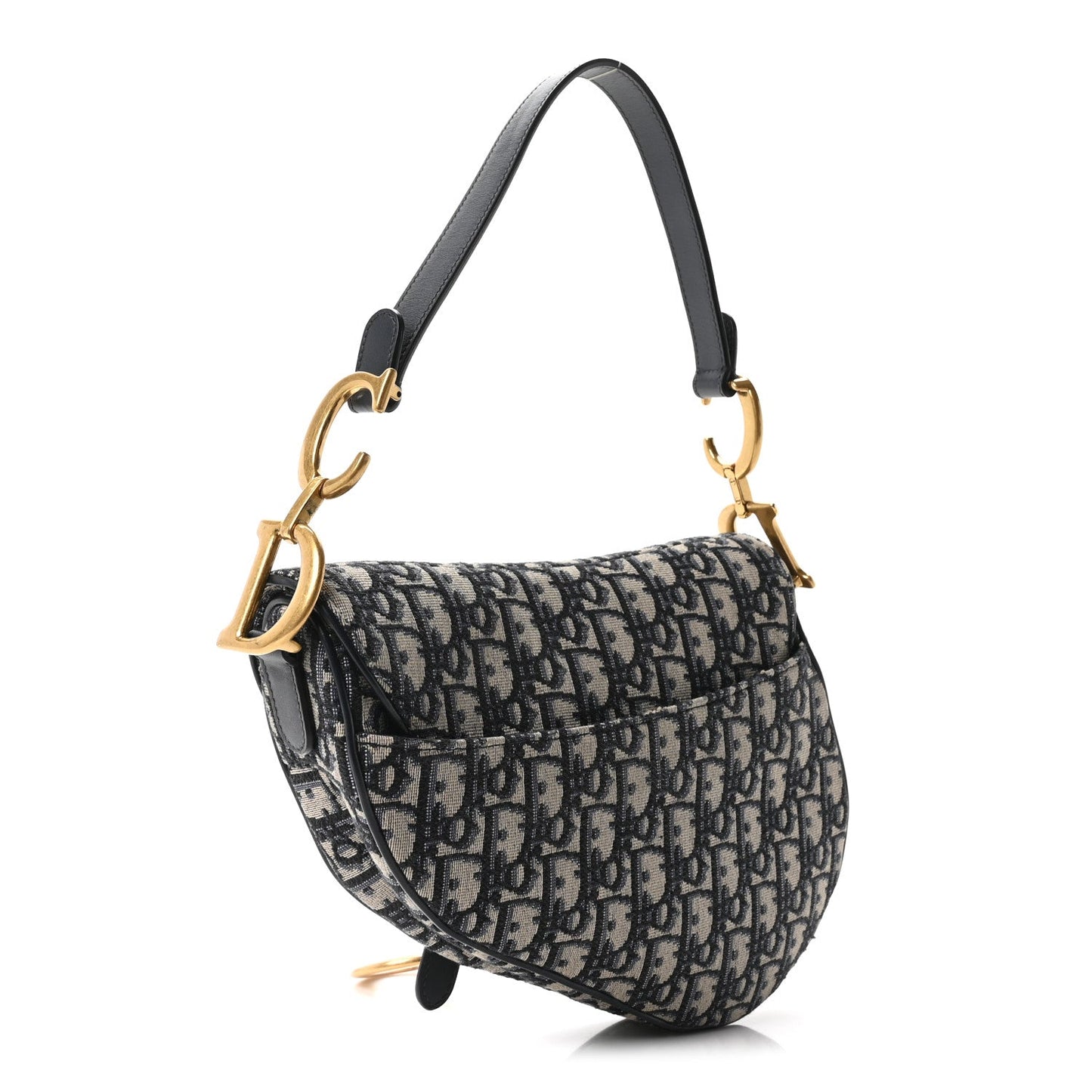 Oblique Saddle Bag Blue