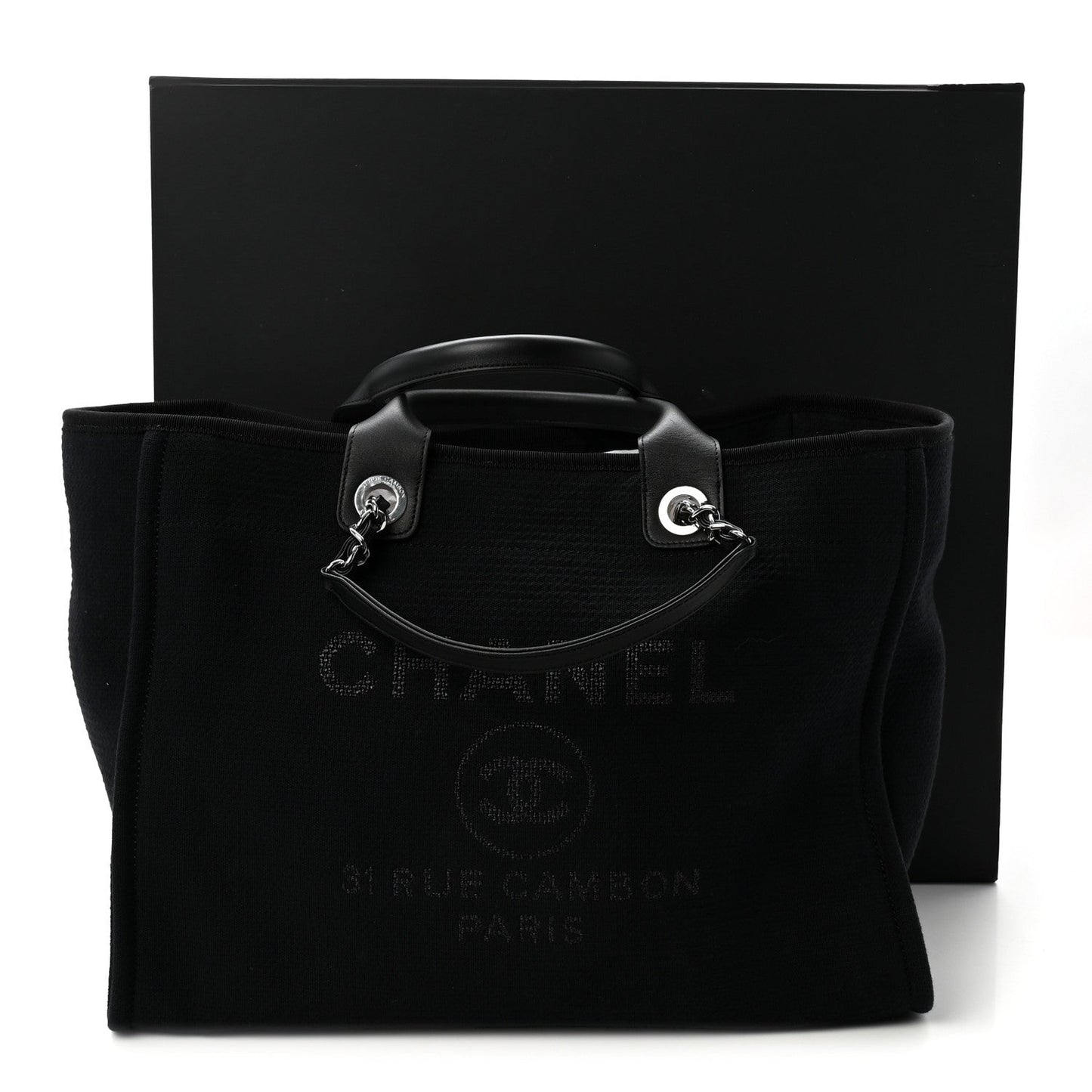 Mixed Fibers Medium Deauville Tote Black