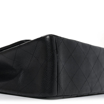 Caviar Quilted Maxi Single Flap Black