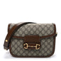 GG Supreme Monogram Horsebit 1955 Shoulder Bag Beige Brown Sugar