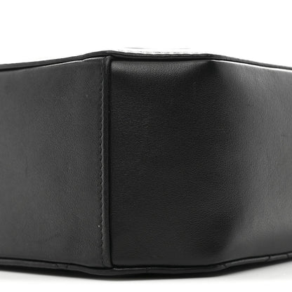 Calfskin CC Clock Camera Case Black