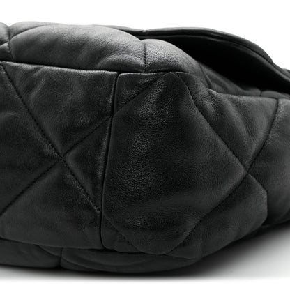 Lambskin Quilted Maxi Chanel 19 Flap Black