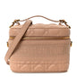 Lambskin Cannage Small Diortravel Vanity Case Rose Des Vents