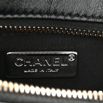 Sequin Calfskin Small Gabrielle Hobo Black Gold