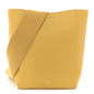 Soft Grained Calfskin Small Sangle Bucket Bag Ocre